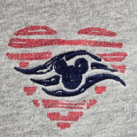 Disney Cruiseline 1/4 zip Sweatshirt Womens Size Large Gray‎ casual travel - Picture 7 of 14